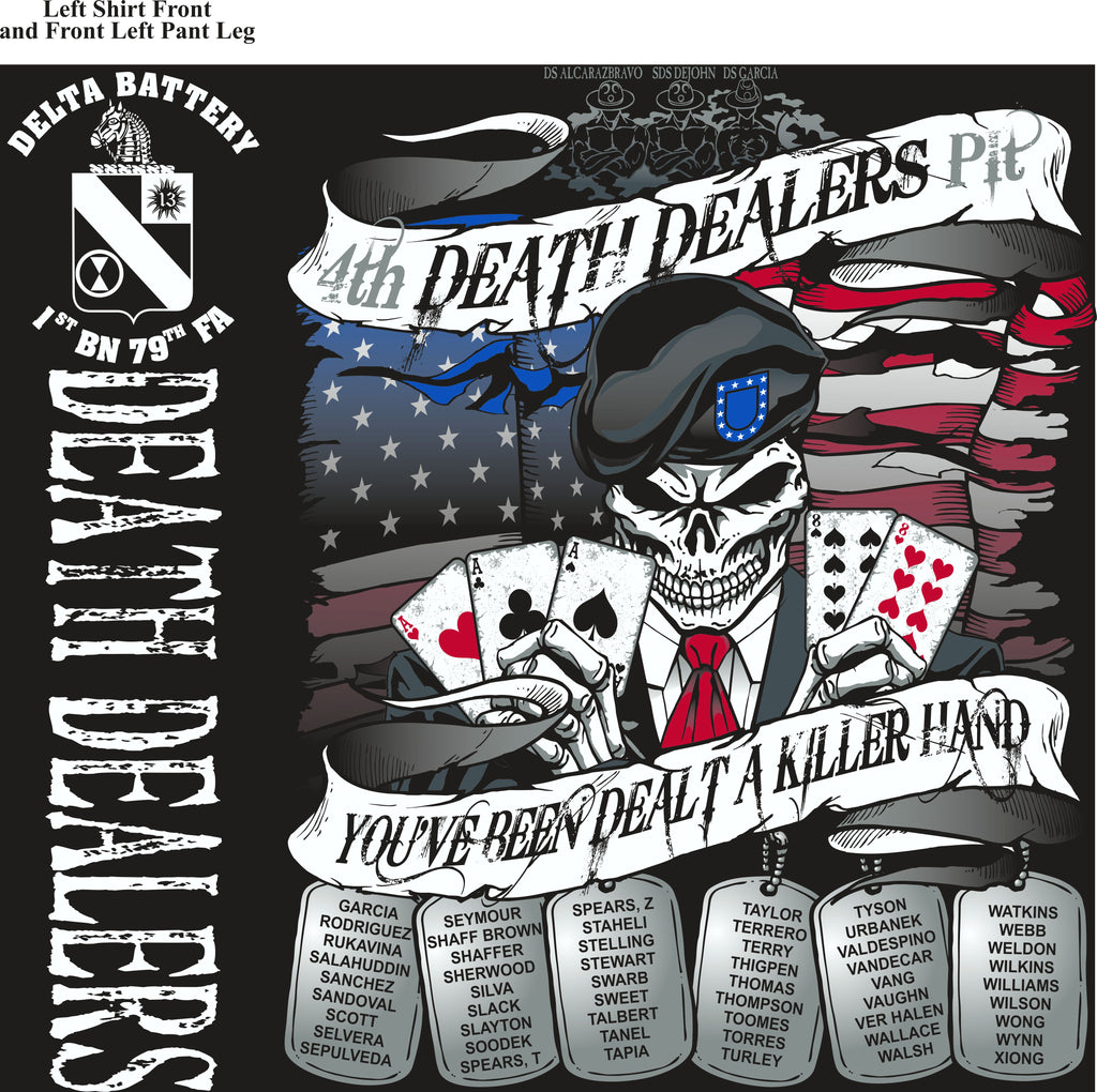 Platoon Shirts (2nd generation print) DELTA 1ST 79TH DEATH DEALERS OCT 2017