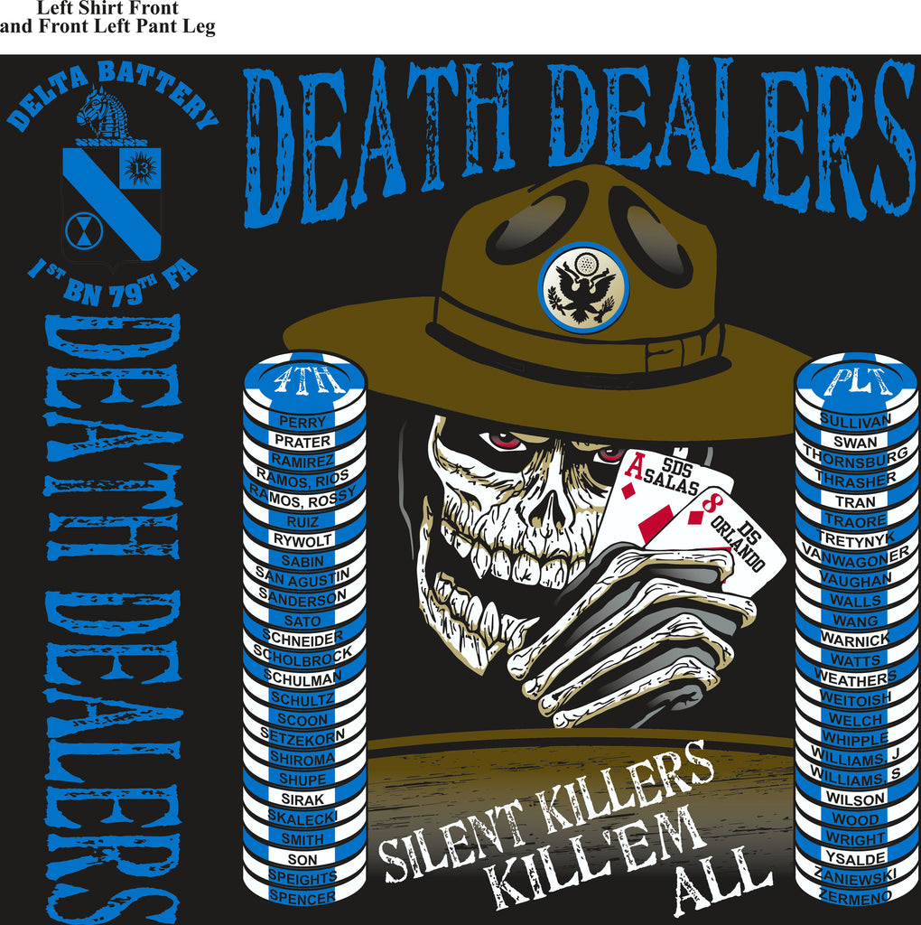 Platoon Shirts DELTA 1st 79th DEATH DEALERS MAY 2015