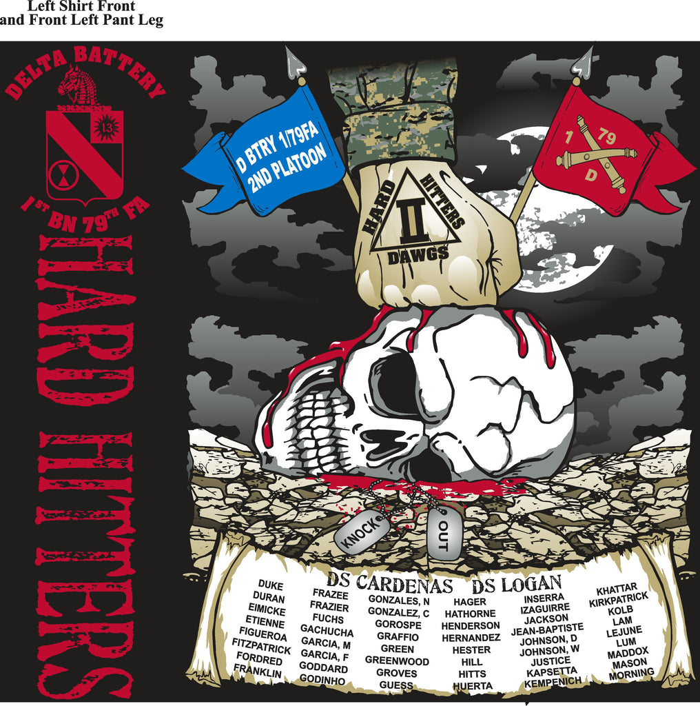 Platoon Shirts DELTA 1st 79th HARD HITTERS MAY 2015