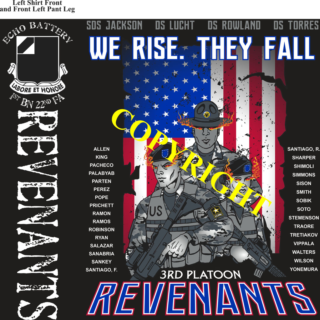 Platoon Items (2nd generation print) ECHO 1st 22nd REVENANTS MAY 2022
