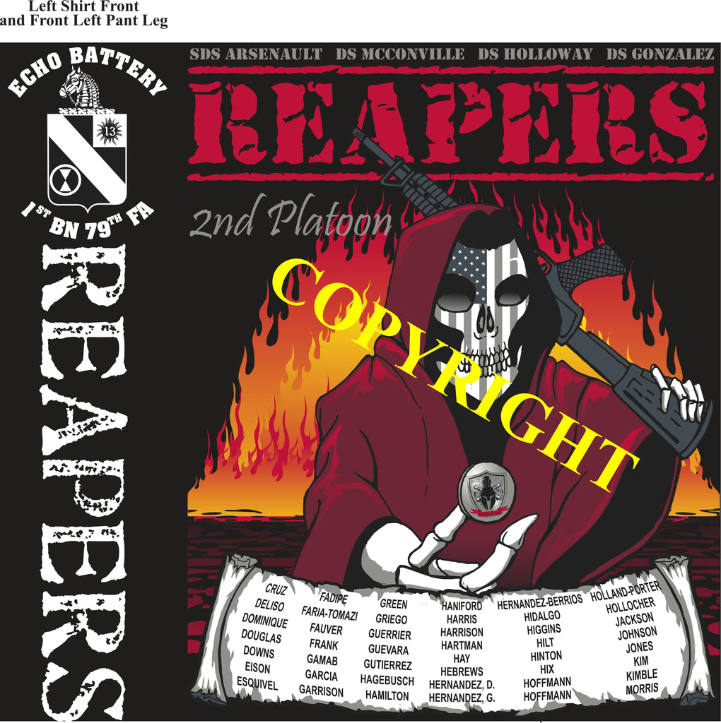 Platoon Items (2nd generation print) ECHO 1st 79th REAPERS NOV 2021