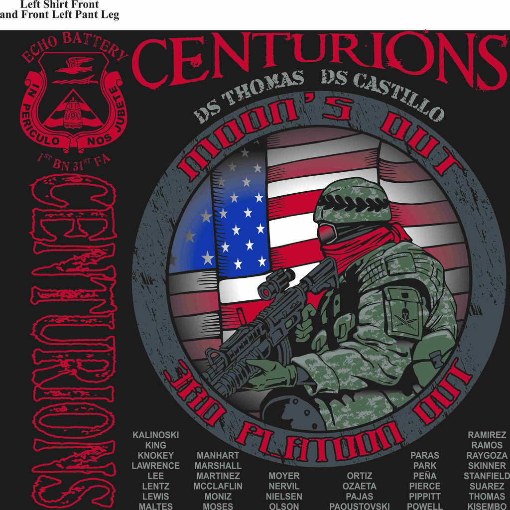 PLATOON SHIRTS ECHO 1st 31st CENTURIONS NOV 2015