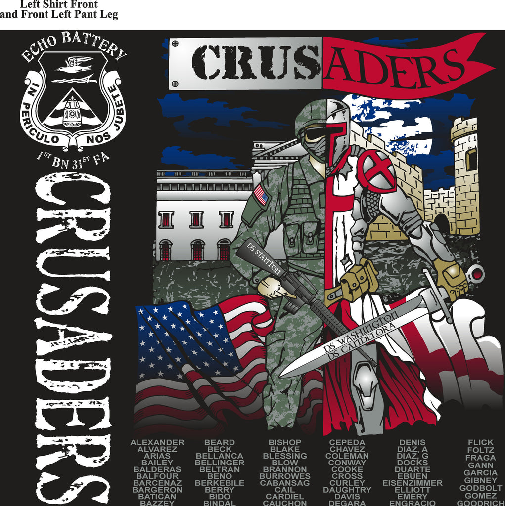 Platoon Shirts ECHO 1st 31st CRUSADERS MAY 2015