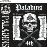 PLATOON SHIRTS (2nd generation print) ECHO 1st 31st PALADINS NOV 2016