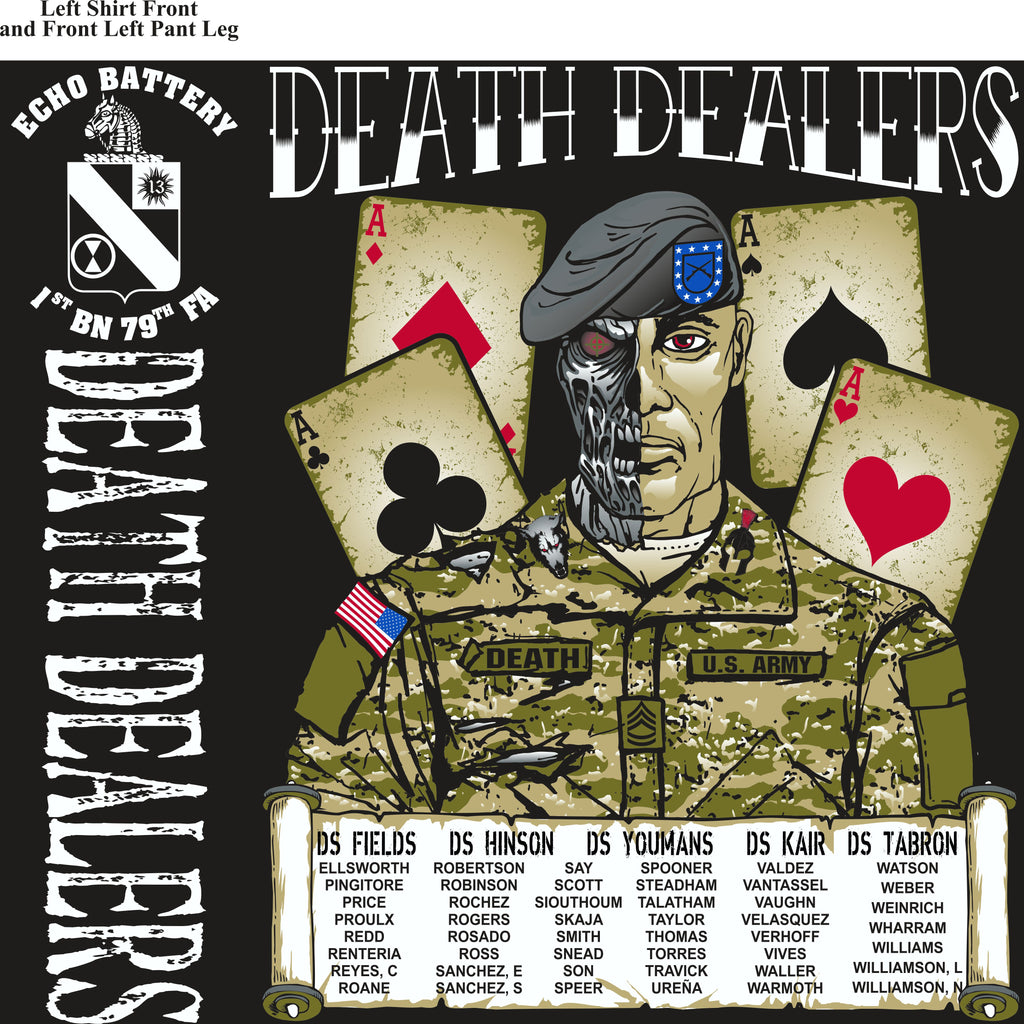 Platoon Shirts (2nd generation print)ECHO 1ST 79TH DEATH DEALERS NOV 2017