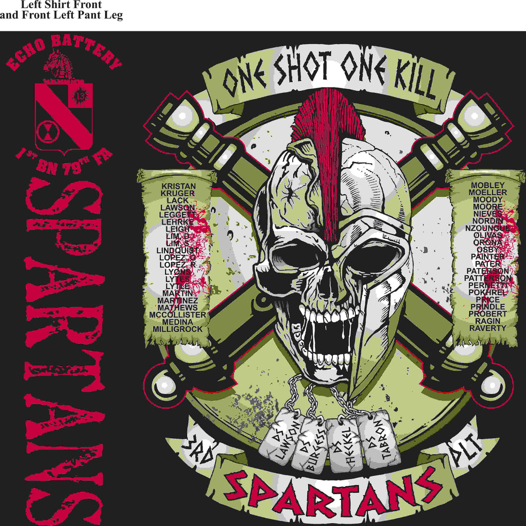 PLATOON SHIRTS (digital) ECHO 1st 79th SPARTANS FEB 2016