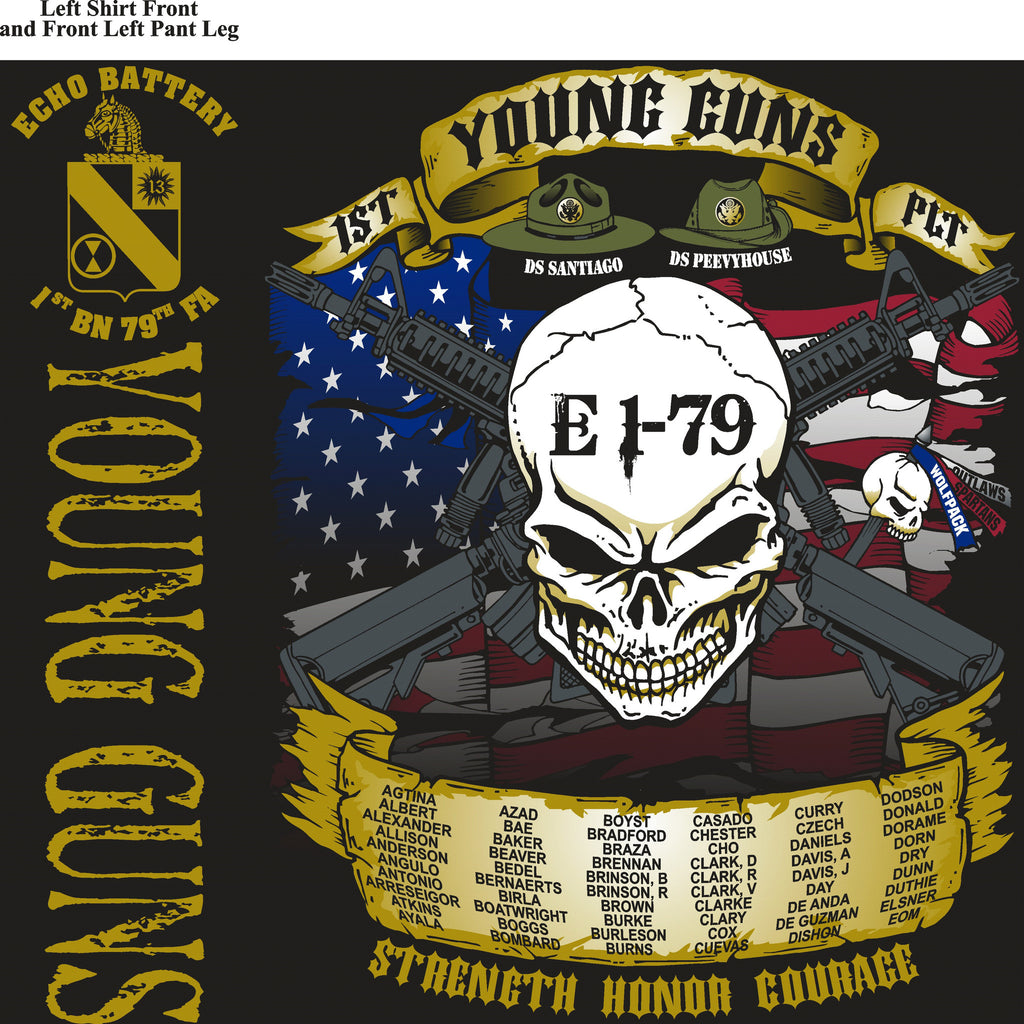Platoon Shirts ECHO 1st 79th YOUNG GUNS OCT 2015